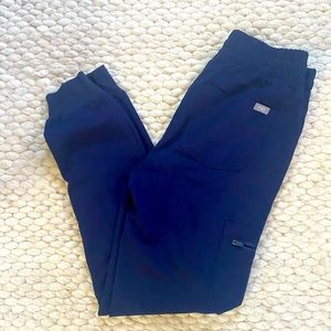 NWOT FIGS navy joggers XS